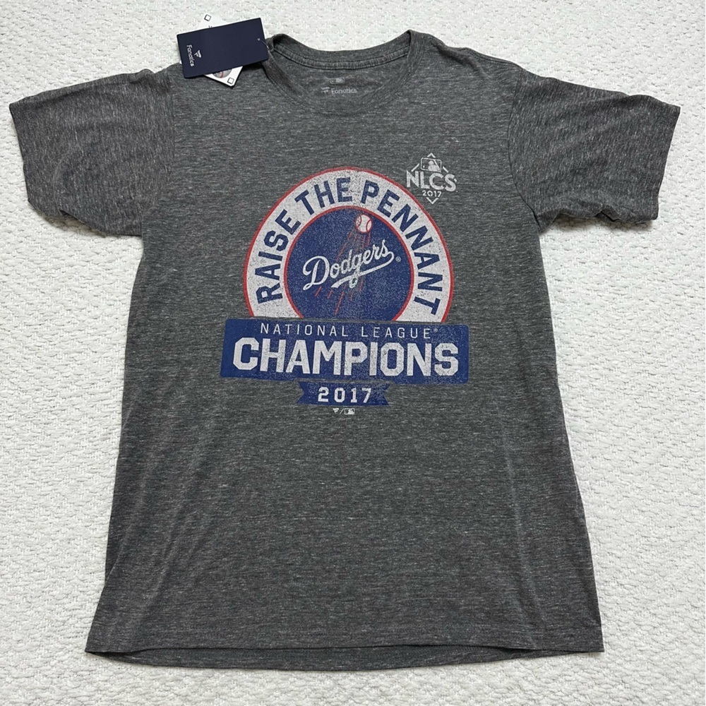 NWT Fanatics Dodgers National League Champions 2017 T-Shirt Men’s Size Medium